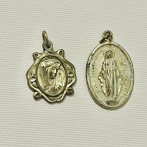 VTG Lot Of 2 RELIGIOUS Miraculous
Medal Virgin Mary 14